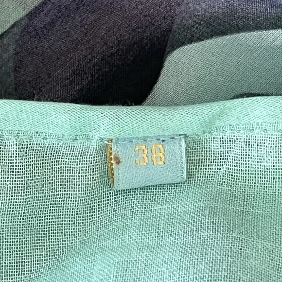 Leaves Of Grass Maxi Dress Sz 38 Medium 100% Silk Hand Embroidered Lined $495 - Picture 14 of 16